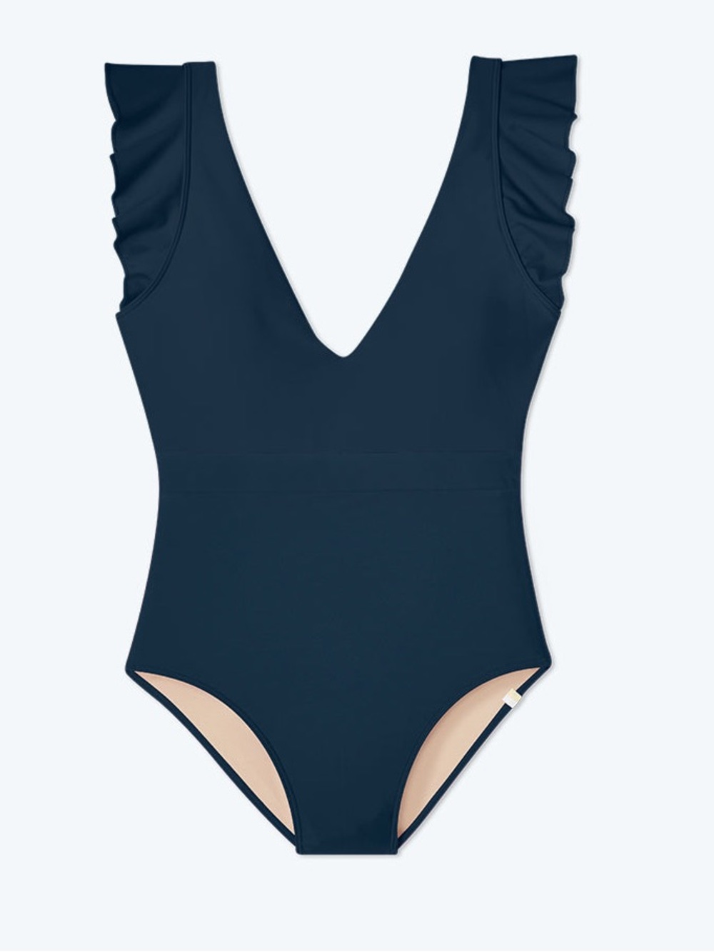 summersalt Ruffle Backflip One-Piece Swimsuit Solid Black Size 14